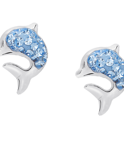 Molly And Emma Sterling Silver And Crystal Stud Earrings Set2